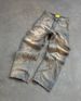 Men's Retro Bat Pattern Embroidery Loose Jeans Harajuku Style Street Fashion Slouchy Pants_mkmklike.com