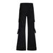 American High Street Vibe Style Flared Men's Niche Design Sense Tie Multi-Pocket Cargo Jeans Long Pants_mkmklike.com