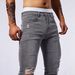Men's Stretchy Slim Fit Casual Jeans American Style Distressed Skinny Trendy And Popular Comfortable Denim_mkmklike.com