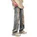 Vintage Washed Baggy Jeans – Streetwear Distressed Denim Pants (Black/Blue, Sizes S-3XL)_mkmklike.com