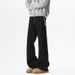 American Retro Raw Denim Jeans For Men, New Autumn Trendy Plus-size Slim-fit Cleanfit Flared Pants_mkmklike.com