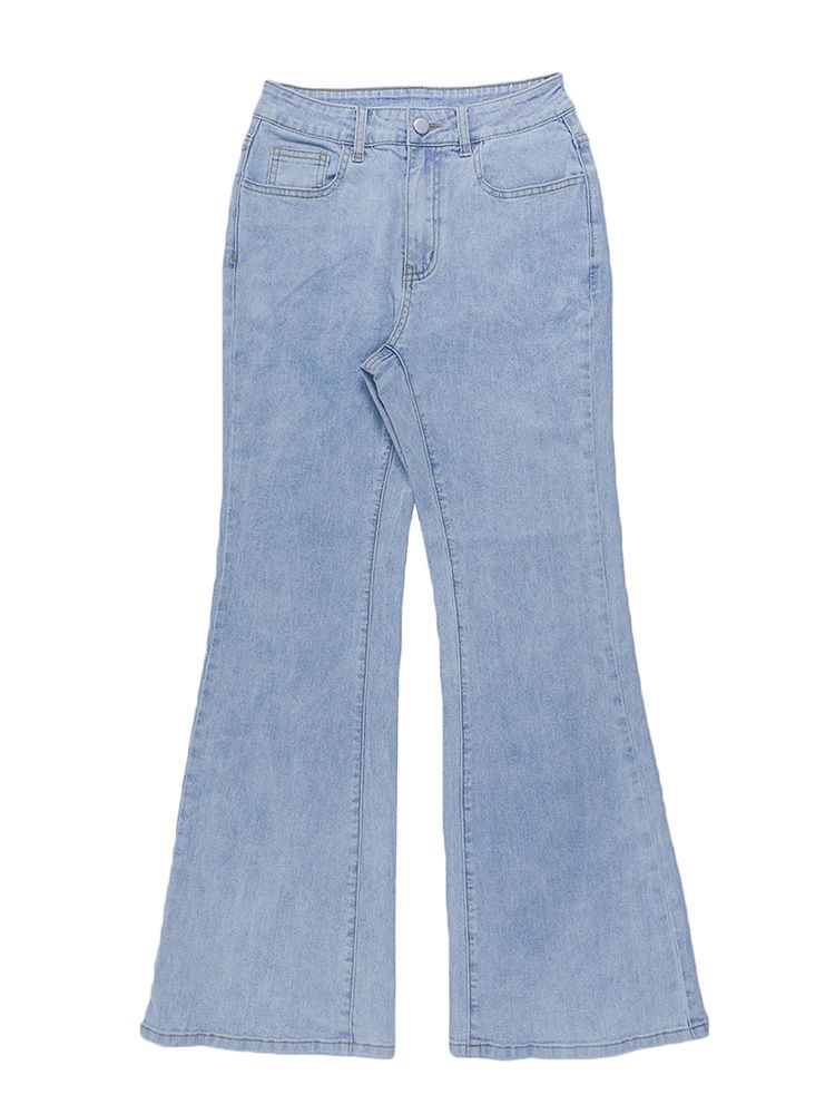 ZT41 High-Waisted Skinny Jeans For Women Light Blue Denim Street Style Casual Pants_mkmklike.com