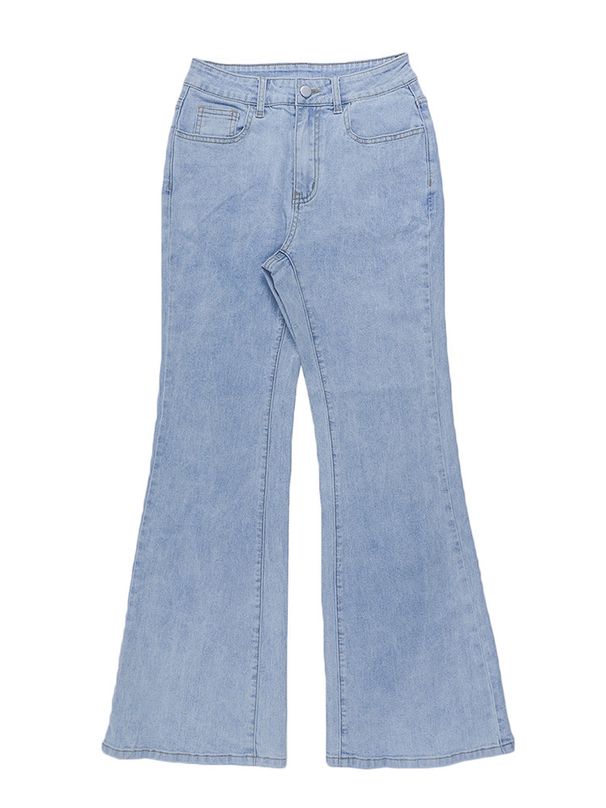 ZT41 High-Waisted Skinny Jeans For Women Light Blue Denim Street Style Casual Pants_mkmklike.com