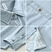 Denim Retro Long Sleeved Shirt For Men, Fashionable And Versatile, Artistic And Casual Loose Top_mkmklike.com
