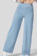 Women's High-Waisted Stretch Denim Wide-Leg Pants - Comfortable & Stylish For Casual & Office Wear (Black, Dark Gray, Navy, Sky Blue, S-2XL)_mkmklike.com