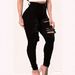 ELLE Cross-Border Foreign Trade European And American Ripped Jeans Skinny Pants For Women_mkmklike.com
