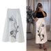 Women's clothing temperament slim fit embroidered solid color versatile skirt_mkmklike.com