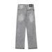 Washed Vintage Frayed Hem Jeans Men's American Style Loose Straight Pants Street Fashion Casual Trousers_mkmklike.com