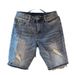 Men's Slim Fit Straight Leg Denim Shorts Trendy Korean Style Casual Pants For Younger Men Popular Instagram Style Five Point_mkmklike.com