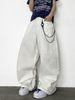 Men's Baggy Hip Hop Jeans Wide Leg Skater Denim Pants Casual Loose Fit Long Trousers Streetwear_mkmklike.com