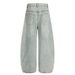 Graffiti Scimitar Jeans Loose Men's High Street Trend Punk Washed Vintage Design Personality Wide-Leg Pants_mkmklike.com