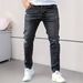 Slim Fit Trendy Skinny Jeans For Men Versatile Tight Pants_mkmklike.com