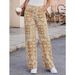 Women's High-Waisted Bohemian Style Jeans Paisley Print Relaxed Fit Denim Spring/Autumn Regular Cotton Casual Beach Style_mkmklike.com