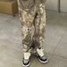 Parisian Style Men's Camouflage Cargo Pants High Street Fashion European American Tree Branch Print Jeans_mkmklike.com