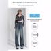 Women's High-waisted Wide-leg Jeans, Spring-summer Thin Style, 2025 New Model, Petite Retro Slim-fit Straight Pants_mkmklike.com