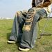 American Street Hiphop Pants Washed Old Stitching Fake Ripped Jeans Vintage Loose Wide-leg Pants_mkmklike.com