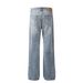 Men's Clothing Retro Neutral High End Street Trend Water Wash Blue Design Slim Men's Flared Casual Jeans_mkmklike.com
