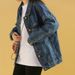 Chicco Plus Size Jacket Women Korean Style Spring Autumn Mid-Length Versatile Loose Denim Coat_mkmklike.com