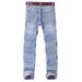 Men's Trendy Stylish Loose Fitting Casual Jeans Straight Leg Slimming Trousers Comfortable Versatile Suitable For All Seasons_mkmklike.com
