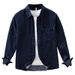 Retro Denim Long Sleeved Shirt For Men, Fashionable And Versatile, Artistic And Casual Loose Top_mkmklike.com