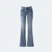 Wholesale American Retro Hot Girl Low-waist Flared Jeans, Slim-fit, Versatile, Slightly Stretchy, Autumn And Winter_mkmklike.com