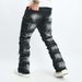 Men's Clothing Slim Fit Bootcut Trousers Men's Hip Hop High Street Men's Jeans_mkmklike.com