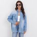Women's Clothing Non Motorcycle Denim Outerwear Women's Coat Long Sleeve Autumn And Winter Jacket_mkmklike.com