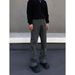 Nordmann European And American High Street Retro Vibes Deconstructed Rivet Workwear Jeans Men's Straight-Leg Slightly Flared_mkmklike.com