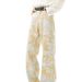 American Jacquard Full Print Jeans For Men Women In Summer, Stylish And High-End Pants, Cleanfit Straight Leg Pants_mkmklike.com