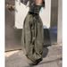 American Retro Green Banana Jeans For Women 2025 Spring And Summer Lazy Style Loose Wide Leg Floor Length Scimitar Pants_mkmklike.com