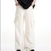 New High-end Design American Retro Multi-pocket Loose Straight Drape Men's And Women's White Denim Tooling Trousers_mkmklike.com