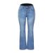 Denim Flare Pants Women Jeans Boot Cut Stretch High Waist Distressed Washed Pockets Button Skinny Trousers Streetwear 2025_mkmklike.com