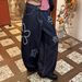 Unisex Embroidered Floral Jeans – Streetwear Baggy Denim Pants With Distressed Wash (Sizes S-XXXL)_mkmklike.com