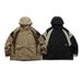 Nanxia Disguise 2023 Spring Color Block Stitching Decorative Hooded Jacket Japanese Retro Loose Coat For Men_mkmklike.com