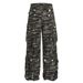 Functional Multi-Pocket Design Camouflage Cargo Men's High Street Trend Denim Sports Casual Outdoor Tactical Pants_mkmklike.com