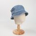 Hot Sale New Custom Foldable Fisherman Hat Women Vintage Denim Small Pocket Short Eaves Bucket Hats Outdoor Wide Brim Panama Cap_mkmklike.com