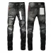 Mens Fashion Designer Jeans Casual Distressed Ripped Bikers Womens Denim Cargo For Men Black Pants Y_mkmklike.com