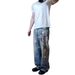 Loom Style Wahed Vintage Printed Jean For Men Spring Autumn Straight Looe European And American High Street Vibe Long_mkmklike.com