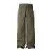 Cross-border One-piece Delivery Jeans Men's Pure Cotton Casual Straight-leg Micro-pull Pants Men's Versatile Solid-color Stacked Wide-leg Pants Men_mkmklike.com