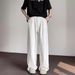 Premium White Jeans For Men – High Street Wide-Leg Trousers With Vintage Wash & Drop-Crotch (S-XXXL) – Minimalist Summer Staple_mkmklike.com