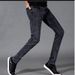 Nordmann Autumn New Men's Jeans Trendy Slim Fit Korean Style Casual Ash Gray Wear-resistant Long Pants_mkmklike.com