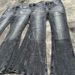 Retro Washed Black Jeans – High-Stretch Bamboo Cotton With Lightning Fading & Distressed Details – Vintage Bootcut Denim For Men & Women_mkmklike.com