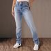 Women's Mid-Rise Straight Leg Jeans With Double Button Detail – Slimming, Versatile & Stylish Denim Pants For Casual & Chic Looks_mkmklike.com