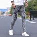 Stretch Ripped Slim Fit Jeans – Dark Grey Distressed Skinny Denim Pants For Men (S-XXL, Multi-Process Design)_mkmklike.com