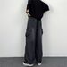Japanese Style Retro Washed Cargo Jeans Unisex Ins Trend High Street Hip Hop Loose Wide Leg Lantern Pants_mkmklike.com