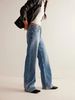 High-Stretch Flared Jeans – Rhinestone-Embellished Peacock Blue Denim (S-2XL, Ultra-Low Rise & Glamorous Fit)_mkmklike.com