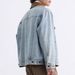Gradient Washed Men's Color Blocked Lapel New Retro Distressed Casual Denim Jacket_mkmklike.com