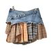 Women's Clothing Low Waist Patchwork Denim Skirt For Women Stylish And Age Reducing Personality Patchwork Design Irregular Skirt Trend_mkmklike.com
