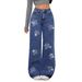 Popular High Street Hot Diamond Trousers Pure Straight Loose And Versatile Wide-leg Washed Jeans_mkmklike.com