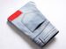 Suitable For All Seasons Men's Slim Fit Fashion Small Foot Embroidered Jeans Color Patch Stretch Washed Blue Long Pants_mkmklike.com